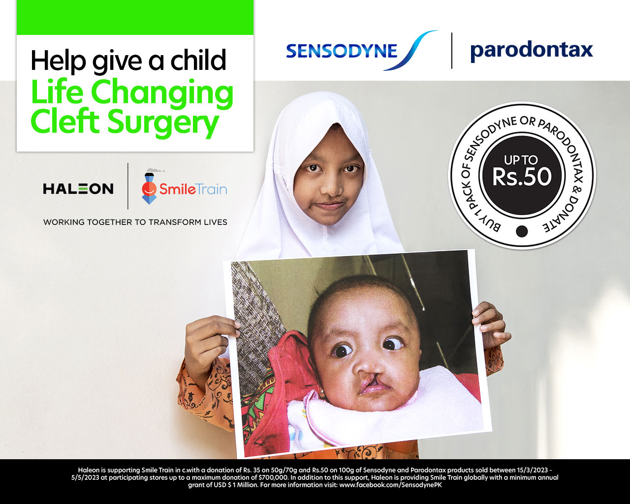 Sensodyne’s integration with Smile Train Foundation